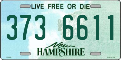 NH license plate 3736611