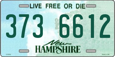 NH license plate 3736612