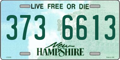 NH license plate 3736613