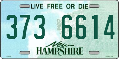 NH license plate 3736614