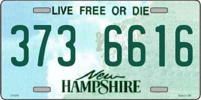 NH license plate 3736616
