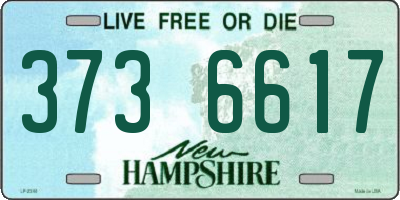 NH license plate 3736617