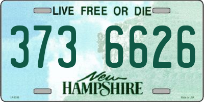 NH license plate 3736626