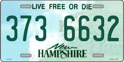 NH license plate 3736632