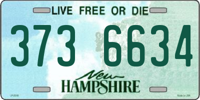 NH license plate 3736634