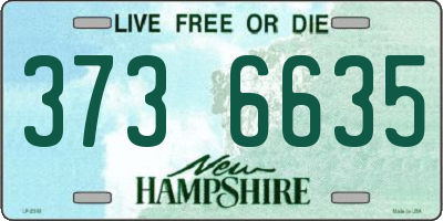 NH license plate 3736635