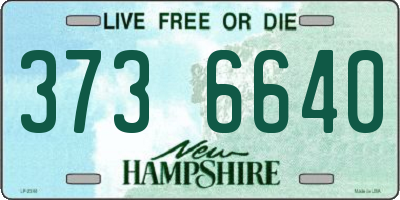NH license plate 3736640