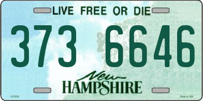 NH license plate 3736646