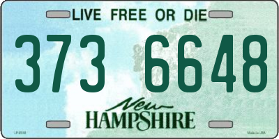 NH license plate 3736648
