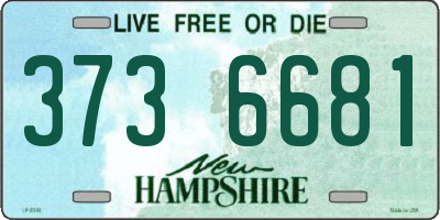 NH license plate 3736681