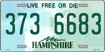 NH license plate 3736683