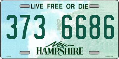 NH license plate 3736686