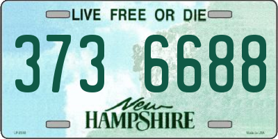 NH license plate 3736688