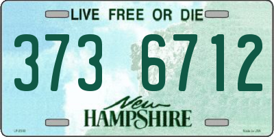 NH license plate 3736712