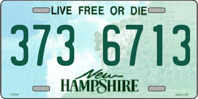 NH license plate 3736713