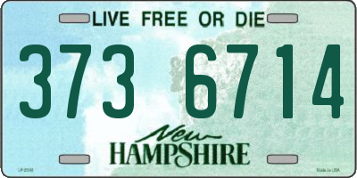 NH license plate 3736714