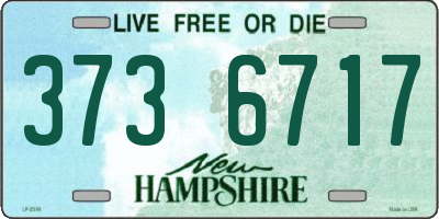 NH license plate 3736717