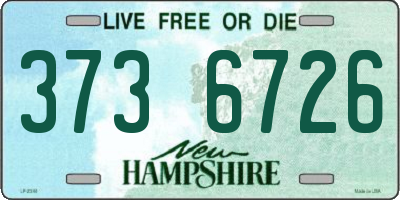 NH license plate 3736726