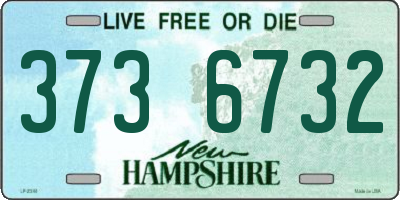 NH license plate 3736732