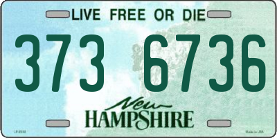 NH license plate 3736736