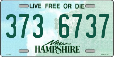 NH license plate 3736737