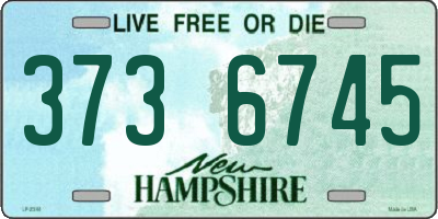 NH license plate 3736745