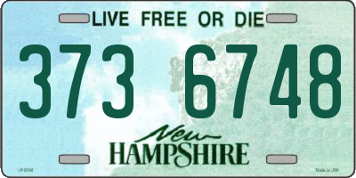 NH license plate 3736748