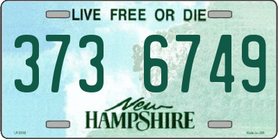 NH license plate 3736749