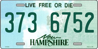 NH license plate 3736752
