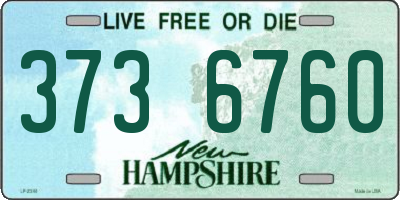 NH license plate 3736760