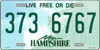 NH license plate 3736767