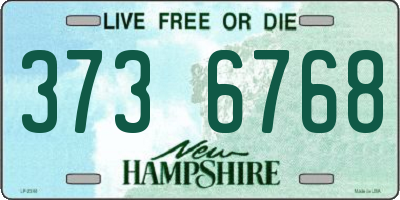 NH license plate 3736768