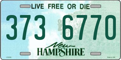 NH license plate 3736770