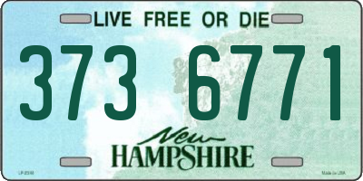 NH license plate 3736771