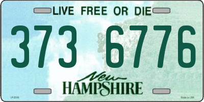 NH license plate 3736776