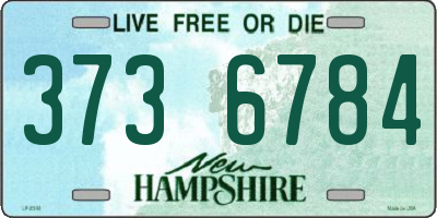 NH license plate 3736784
