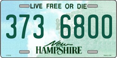 NH license plate 3736800