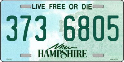 NH license plate 3736805