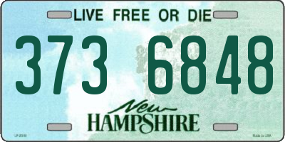 NH license plate 3736848