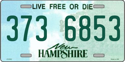 NH license plate 3736853