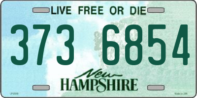 NH license plate 3736854