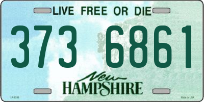 NH license plate 3736861