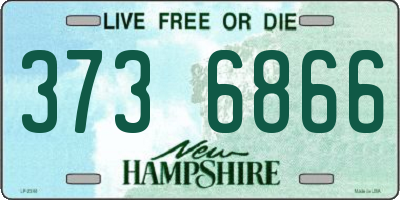 NH license plate 3736866