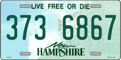 NH license plate 3736867