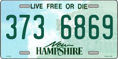 NH license plate 3736869