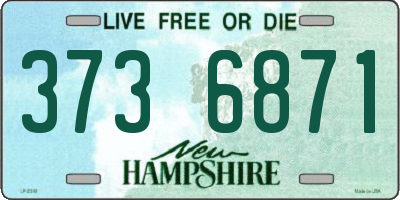 NH license plate 3736871