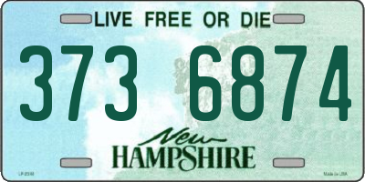 NH license plate 3736874