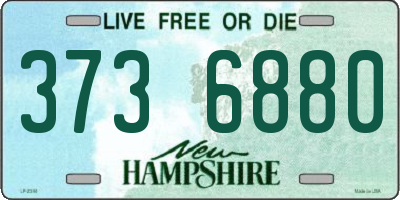 NH license plate 3736880