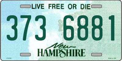 NH license plate 3736881