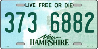 NH license plate 3736882
